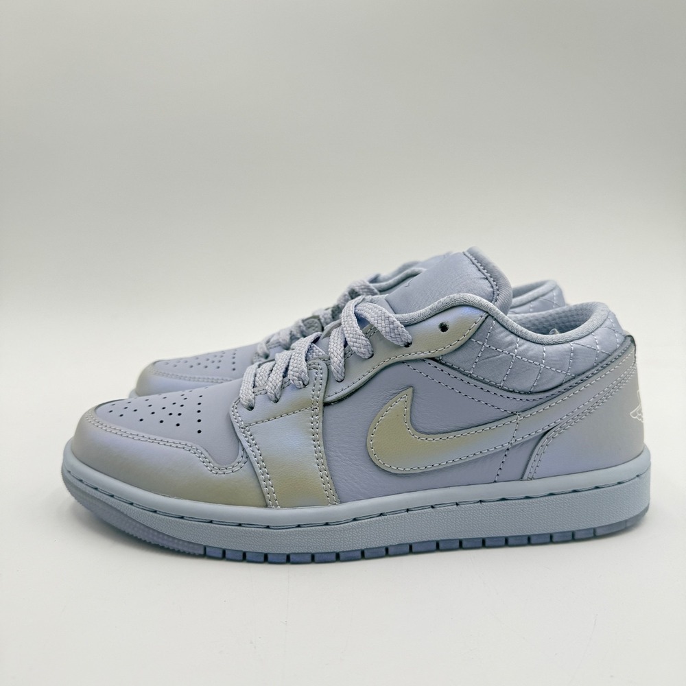 Nike Women's 9 Air Jordan 1 Low SE Ghost/Pure Platinum-Sail IM5129-010 NEW - Picture 3 of 7